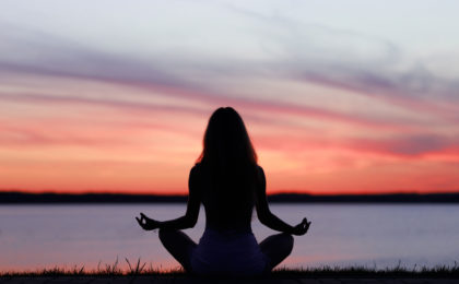 Lady Meditating - Vibrational Energy