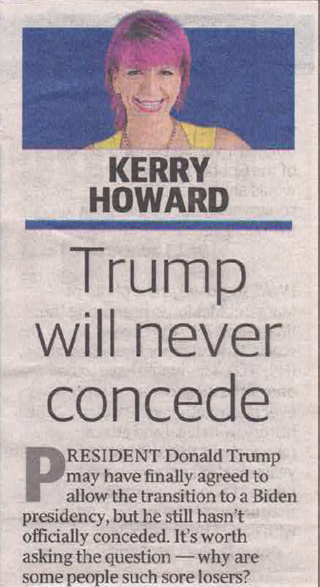 Kerry Howard - Trump will never concede